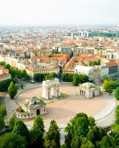 Beautiful,Panoramic,View,Of,Milan