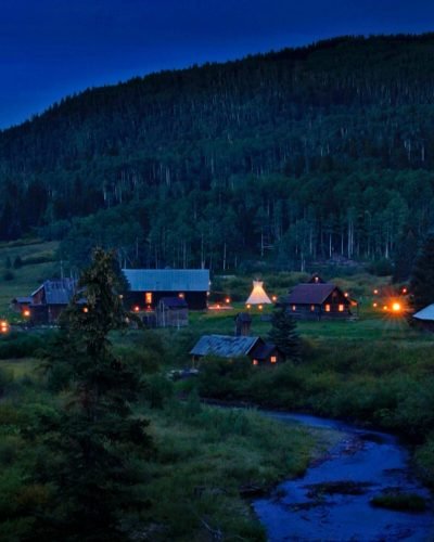 Dunton Hot Springs_Town at dusk